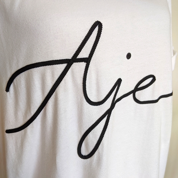 SOLD Aje embroidered ribbon tee M - Picture 3 of 4